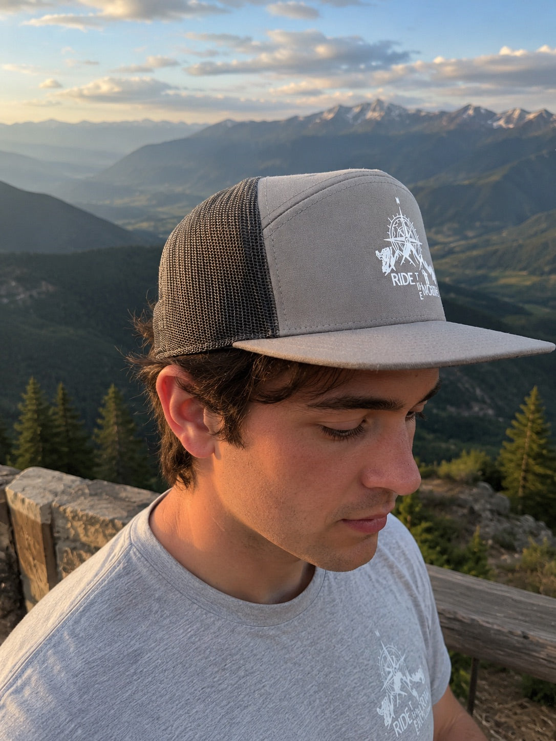 RIDE THE NORTH Richardson flat bill snapback