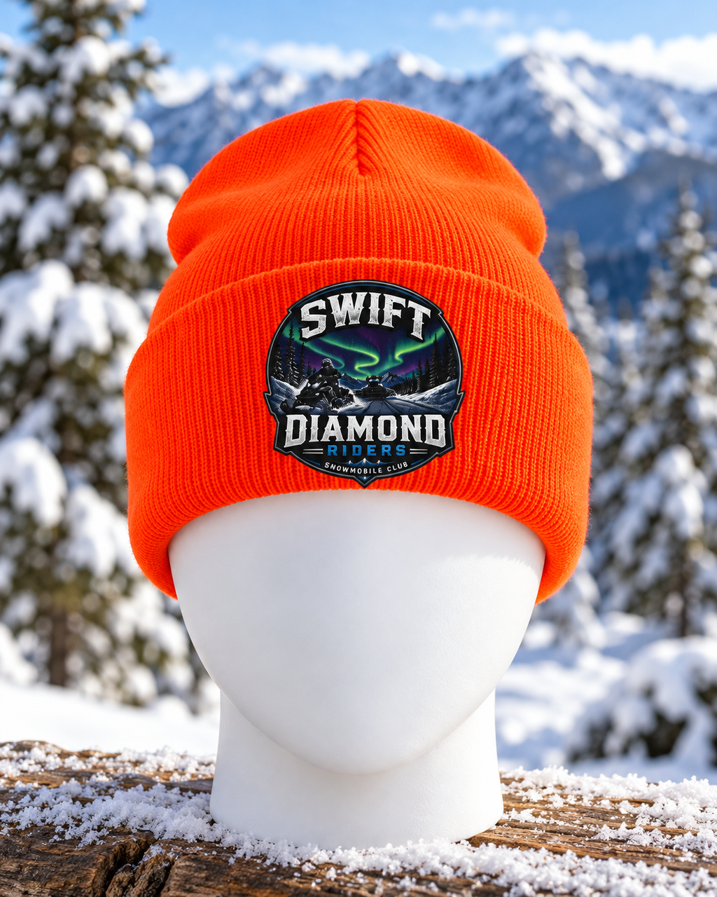 SWIFT DIAMOND RIDERS Winter hats - Northern lights logo