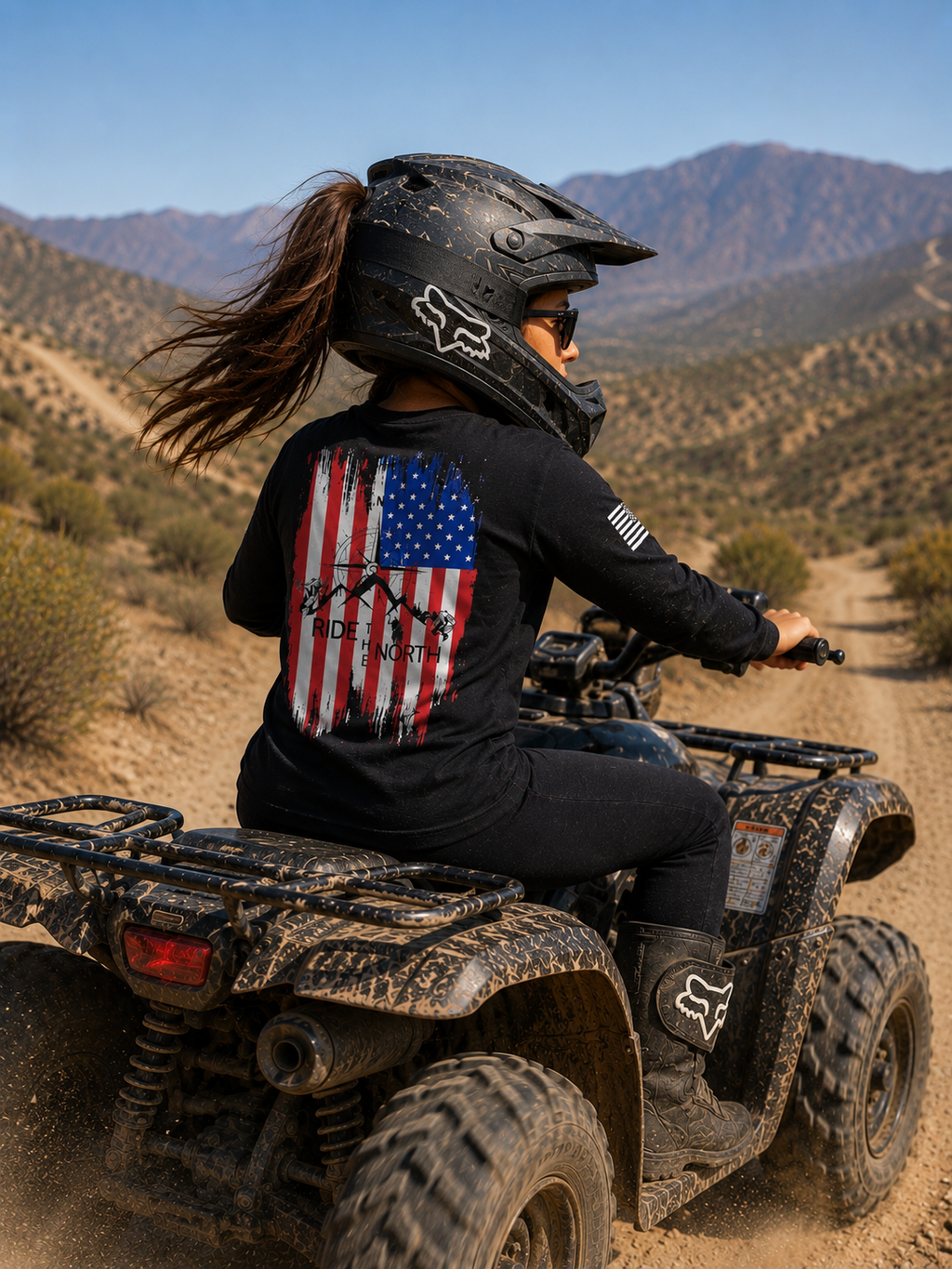 RTN youth flag logo long sleeve shirts