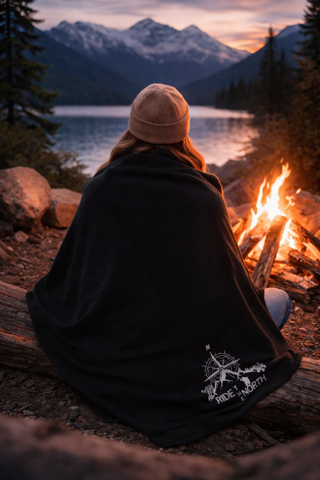 RIDE THE NORTH blanket 65x85