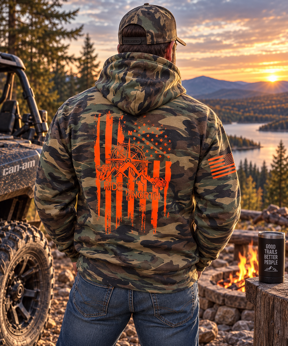 RTN military camo hoodie