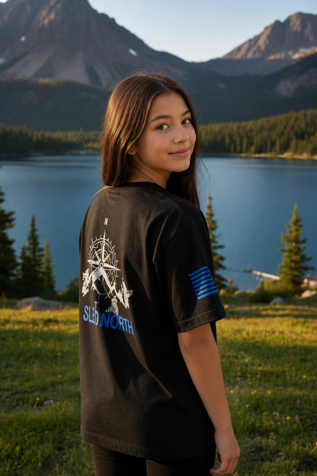 SLED THE NORTH youth t-shirt