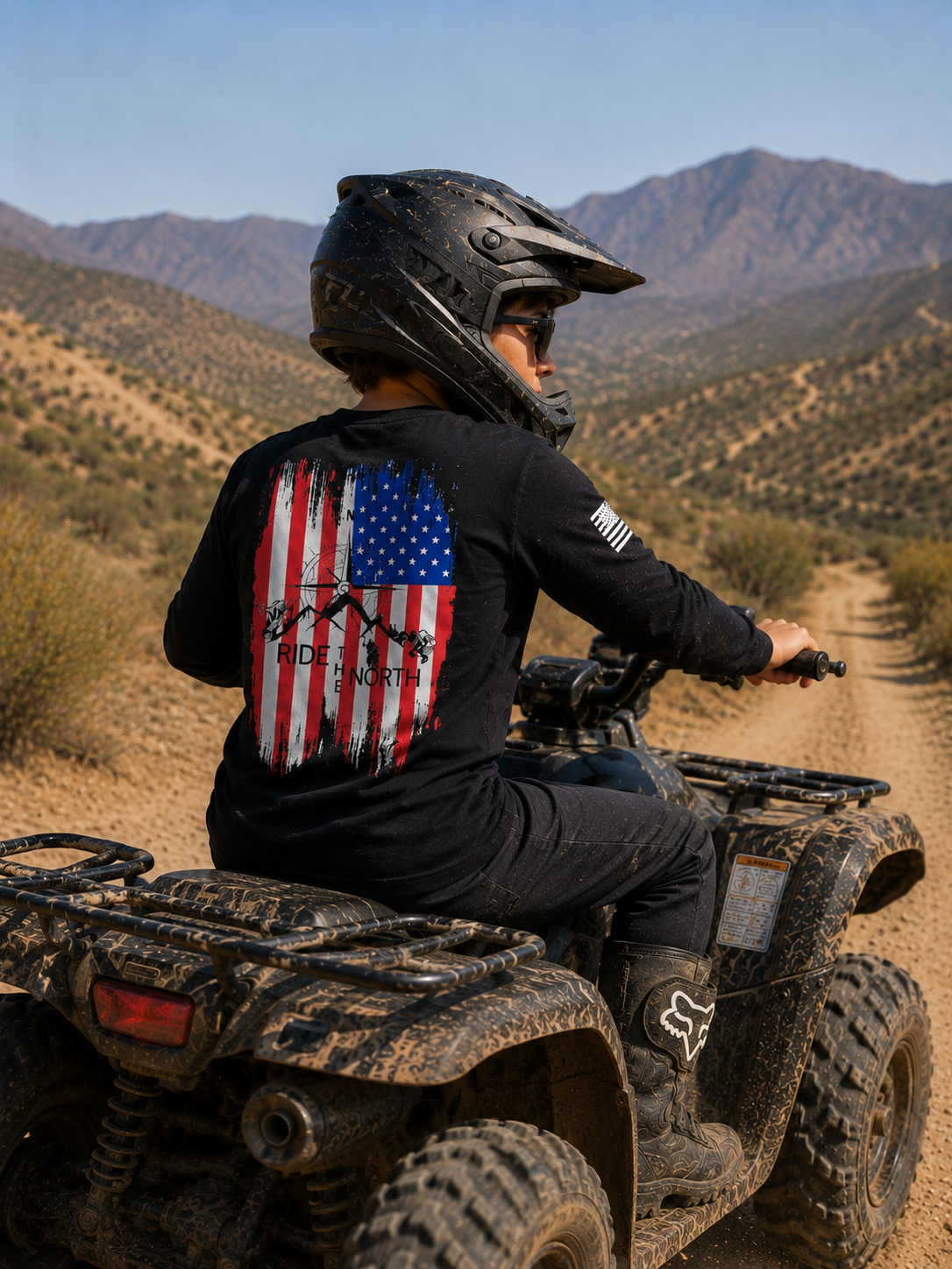 RTN youth flag logo long sleeve shirts