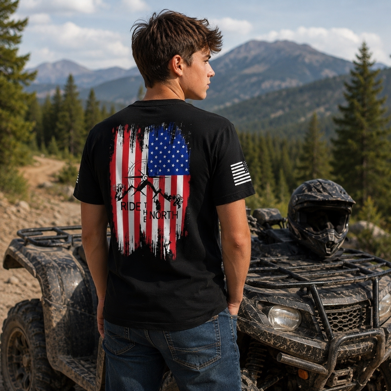 RTN flag logo T-shirt