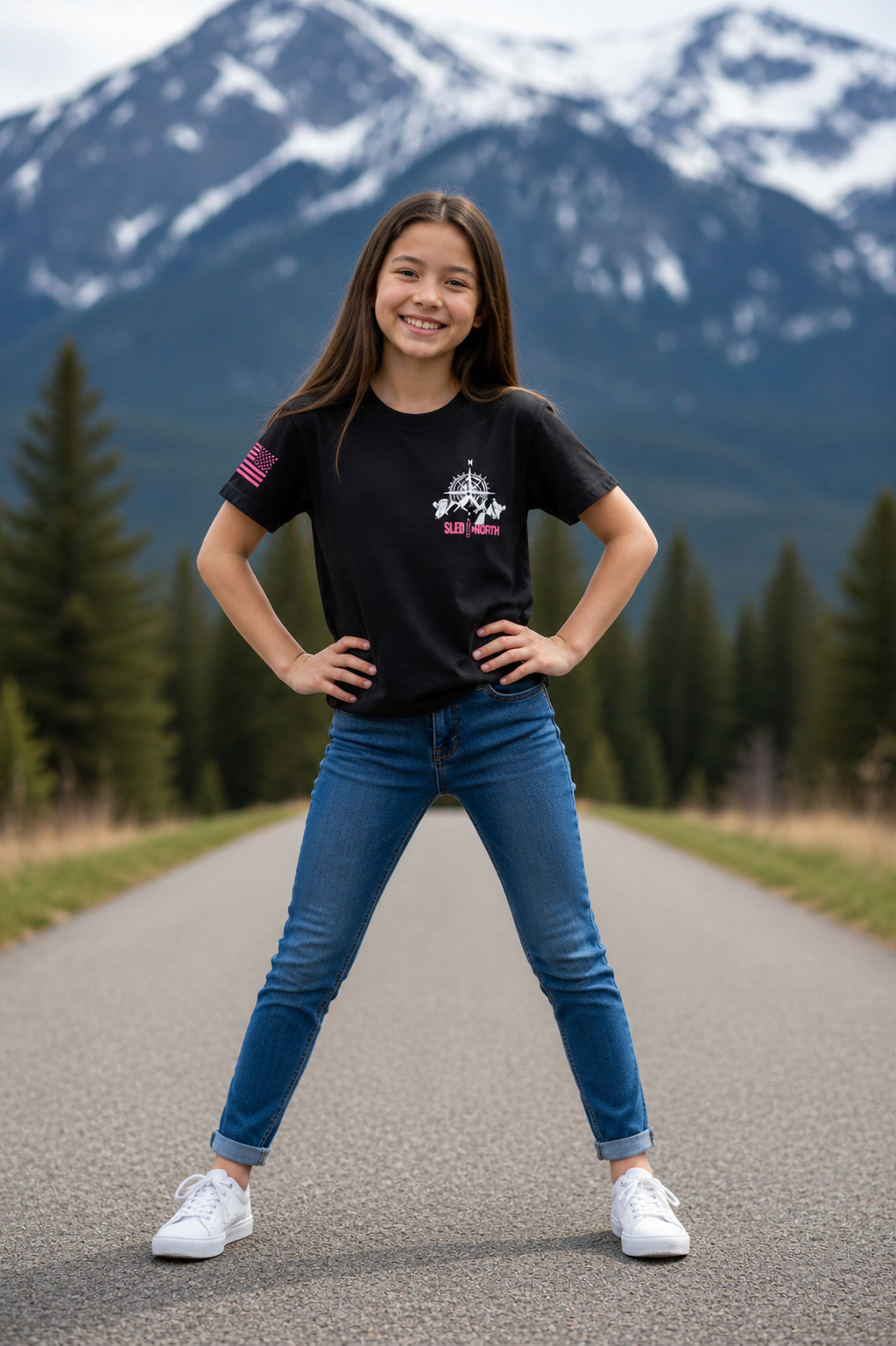 SLED THE NORTH youth t-shirt