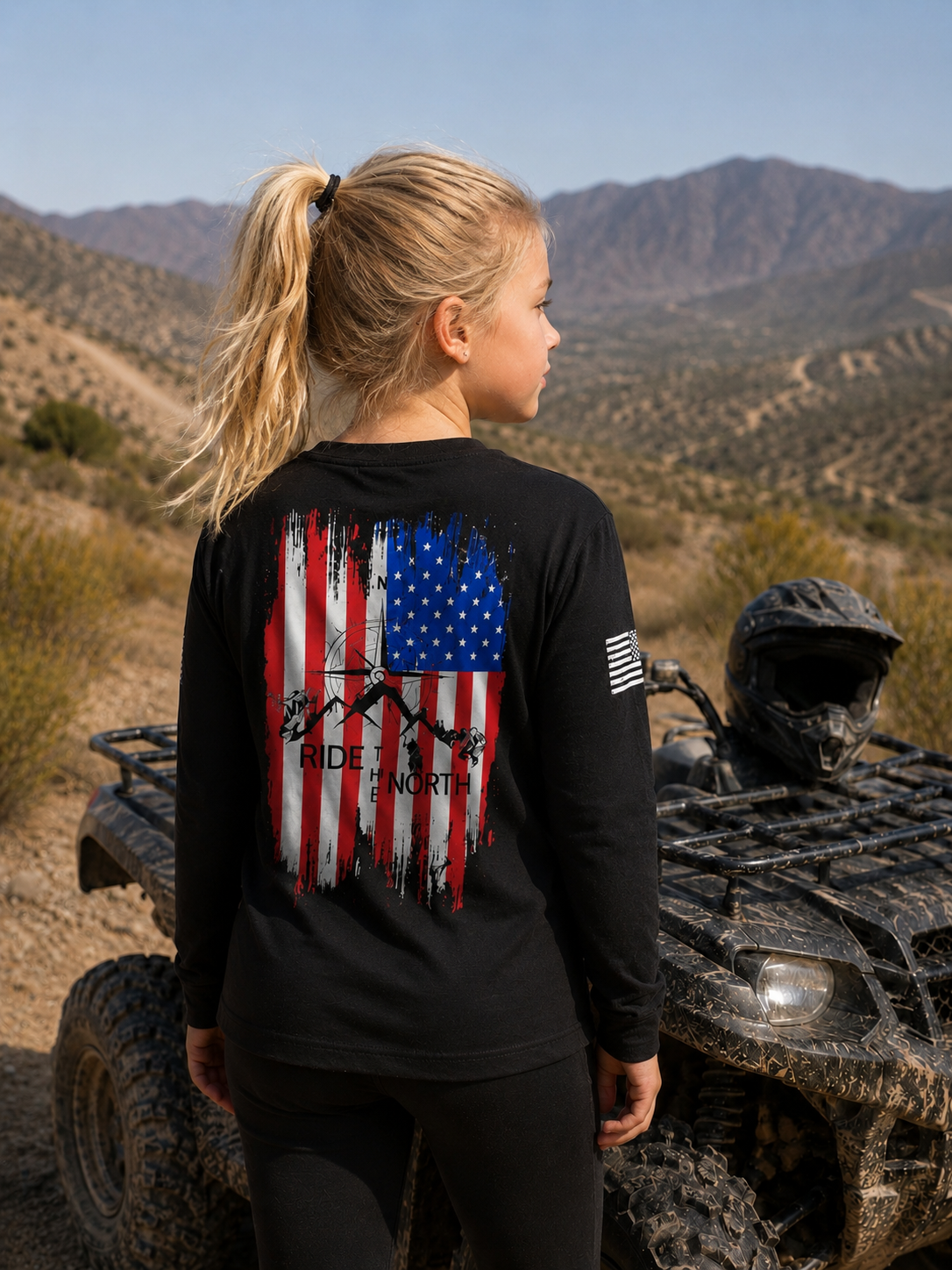 RTN youth flag logo long sleeve shirts