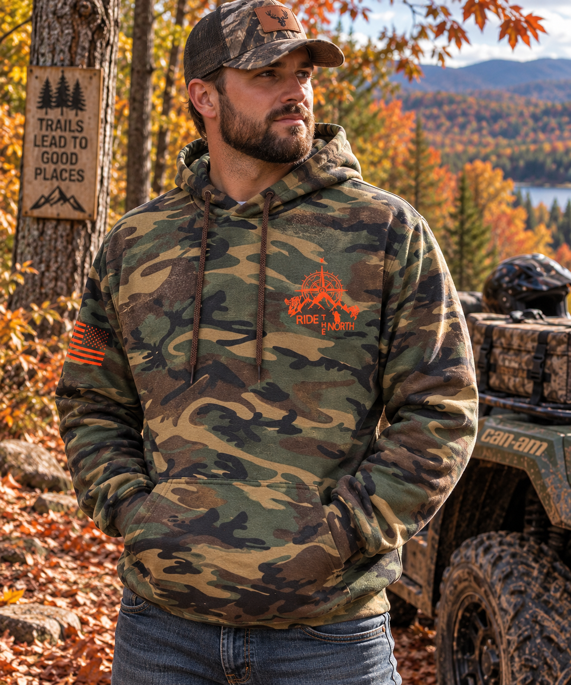 RTN military camo hoodie