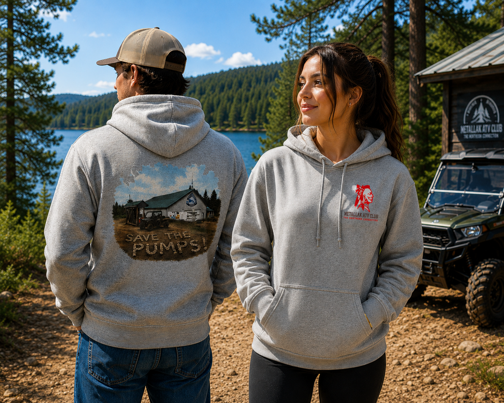 SAVE THE PUMPS hoodie METALLAK ATV CLUB