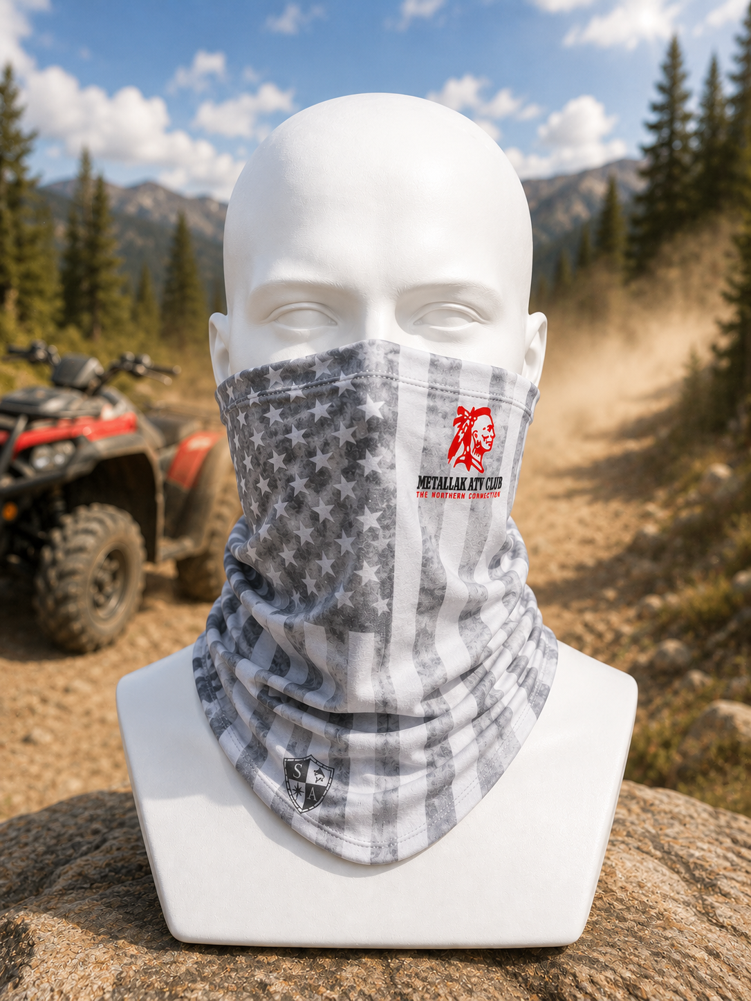 METALLAK ATV CLUB face mask/neck gaiter