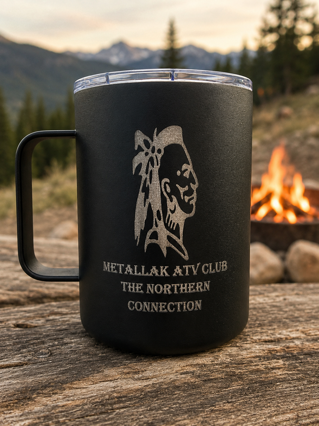 METALLAK ATV CLUB 12oz engraved mug