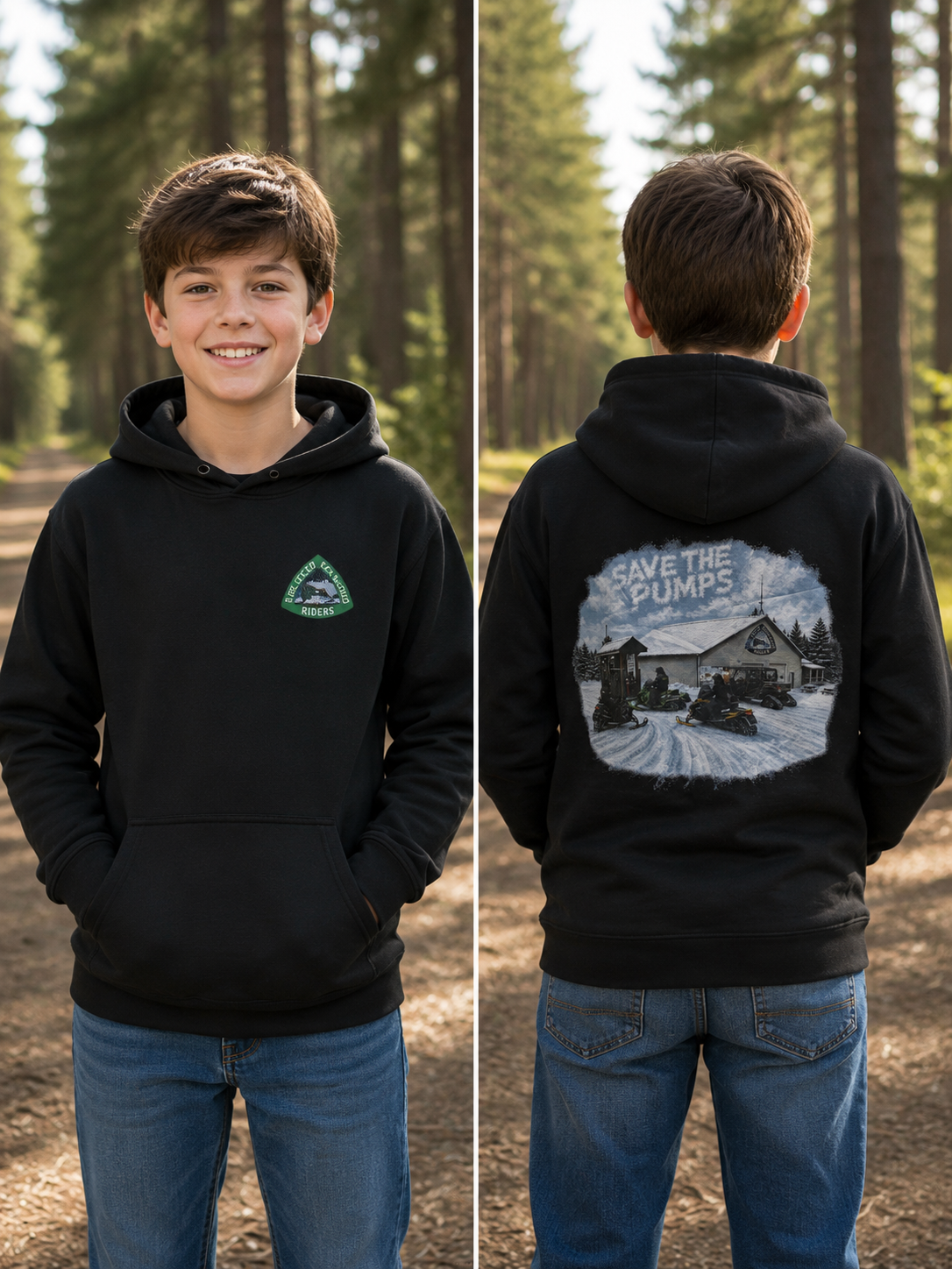 SAVE THE PUMPS youth hoodie SWIFT DIAMOND RIDERS