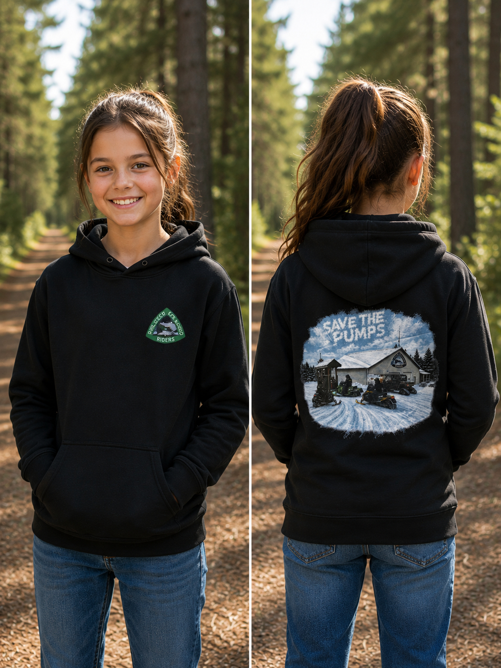 SAVE THE PUMPS youth hoodie SWIFT DIAMOND RIDERS