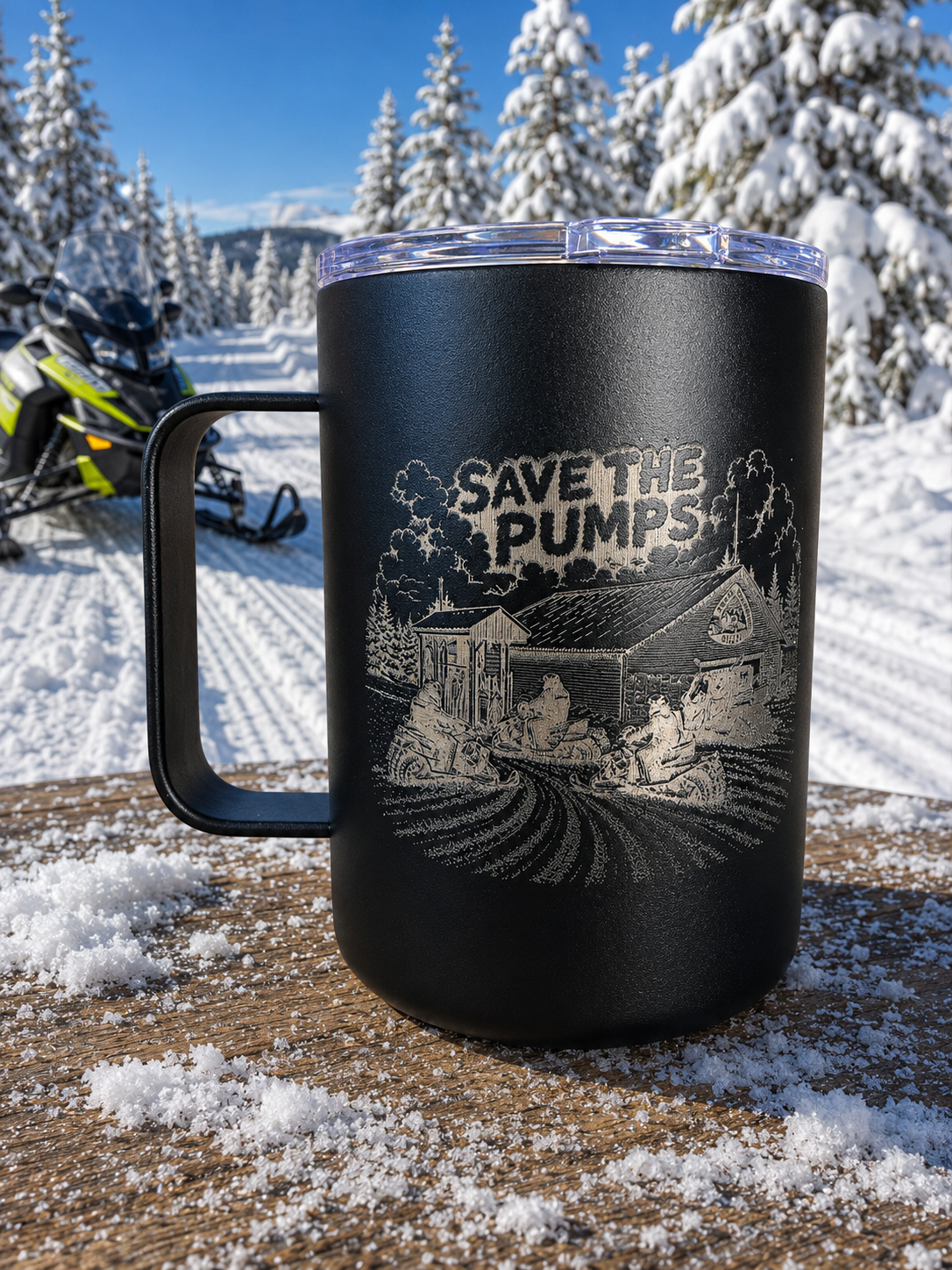 SAVE THE PUMPS 12oz mug SWIFT DIAMOND RIDERS
