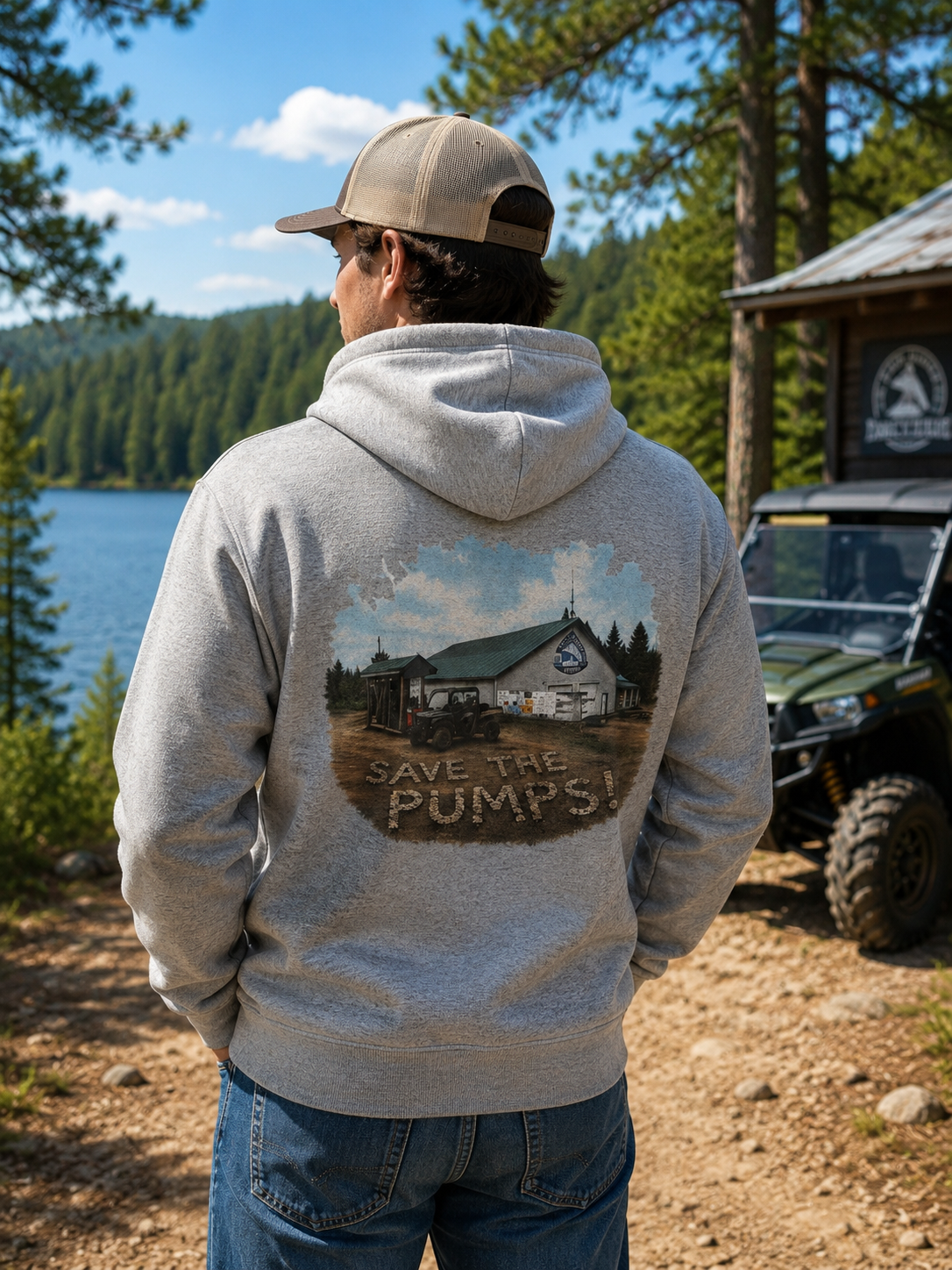 SAVE THE PUMPS hoodie METALLAK ATV CLUB