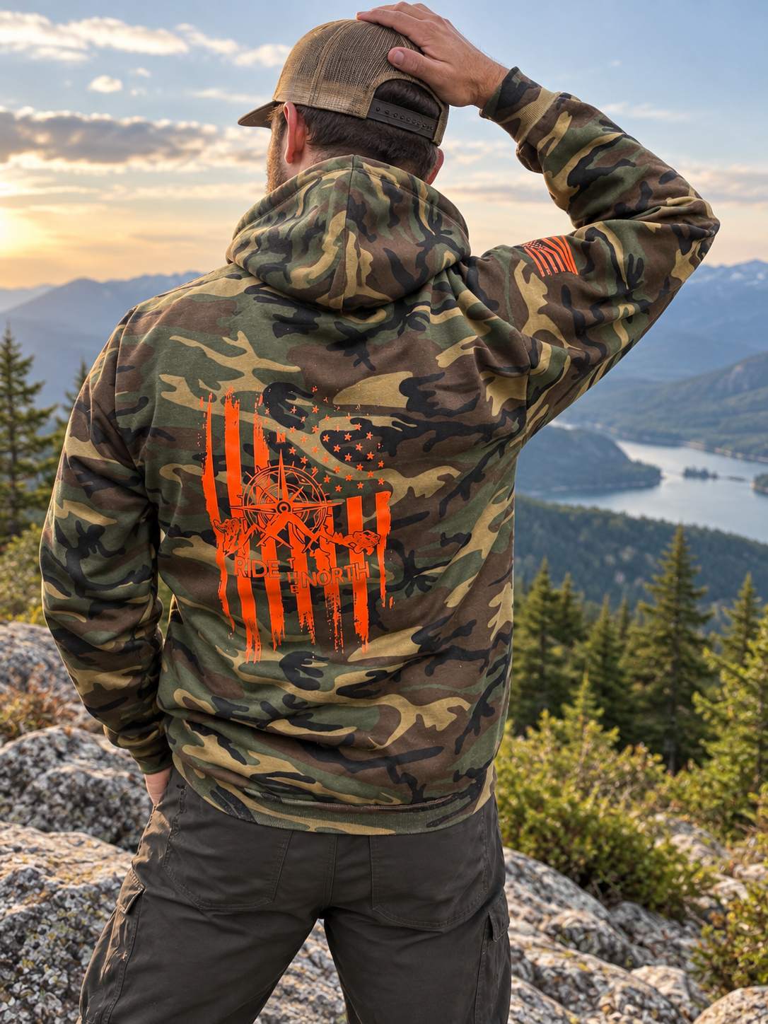 RTN military camo hoodie