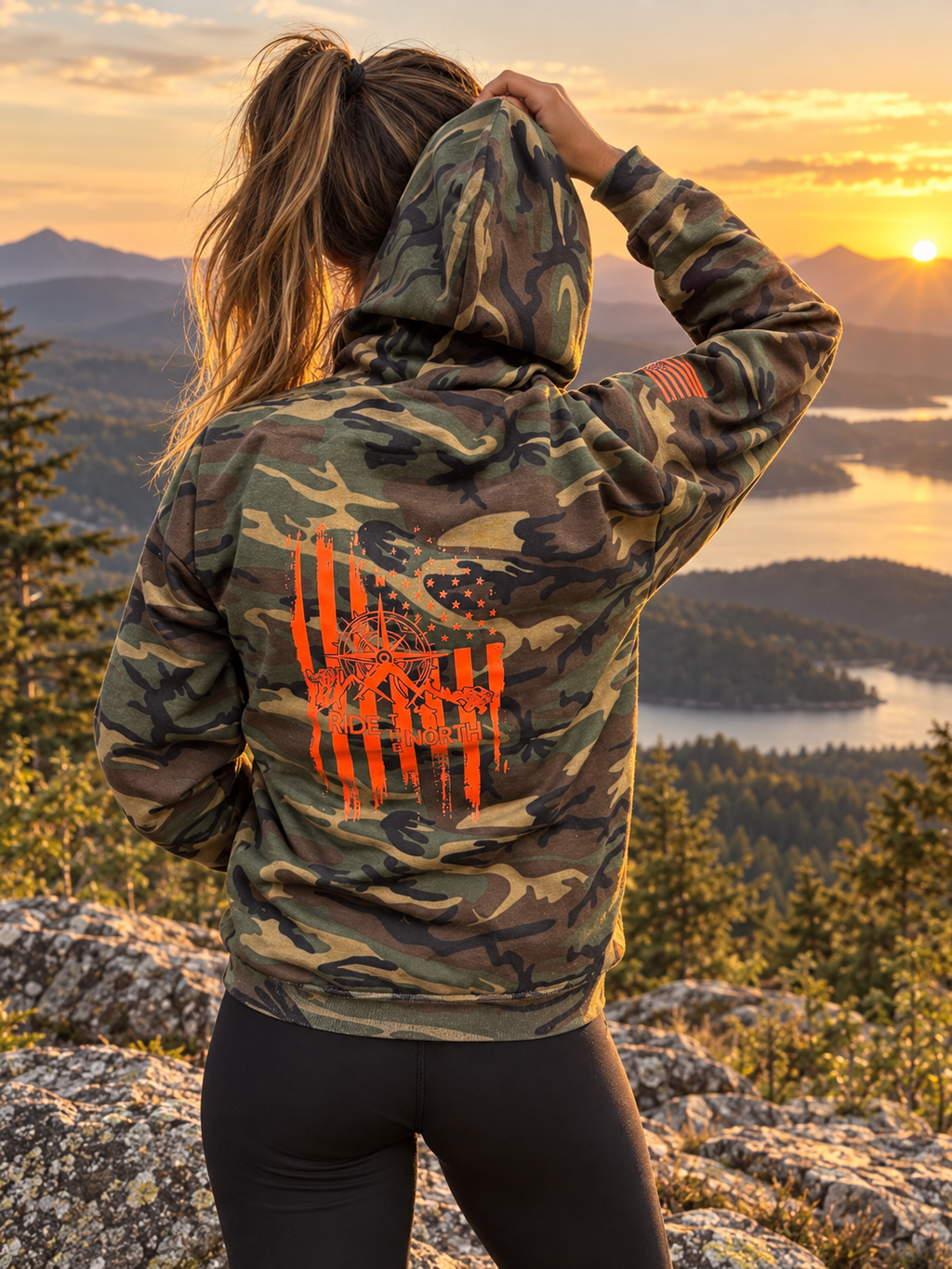 RTN military camo hoodie