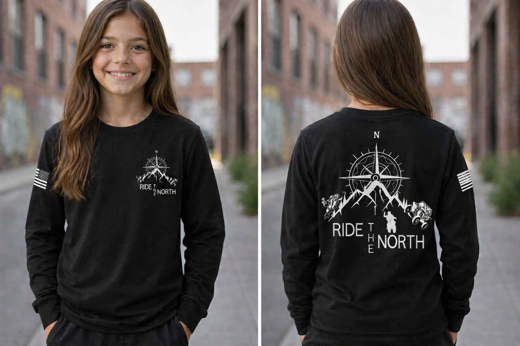 RIDE THE NORTH youth long sleeve shirt