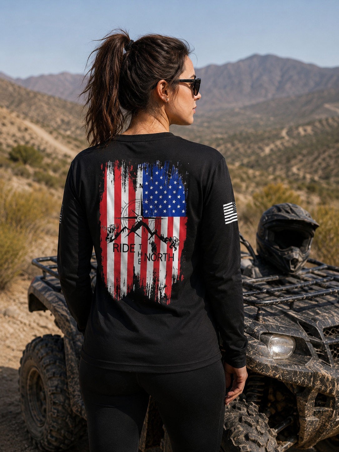 RTN flag logo long sleeve shirt