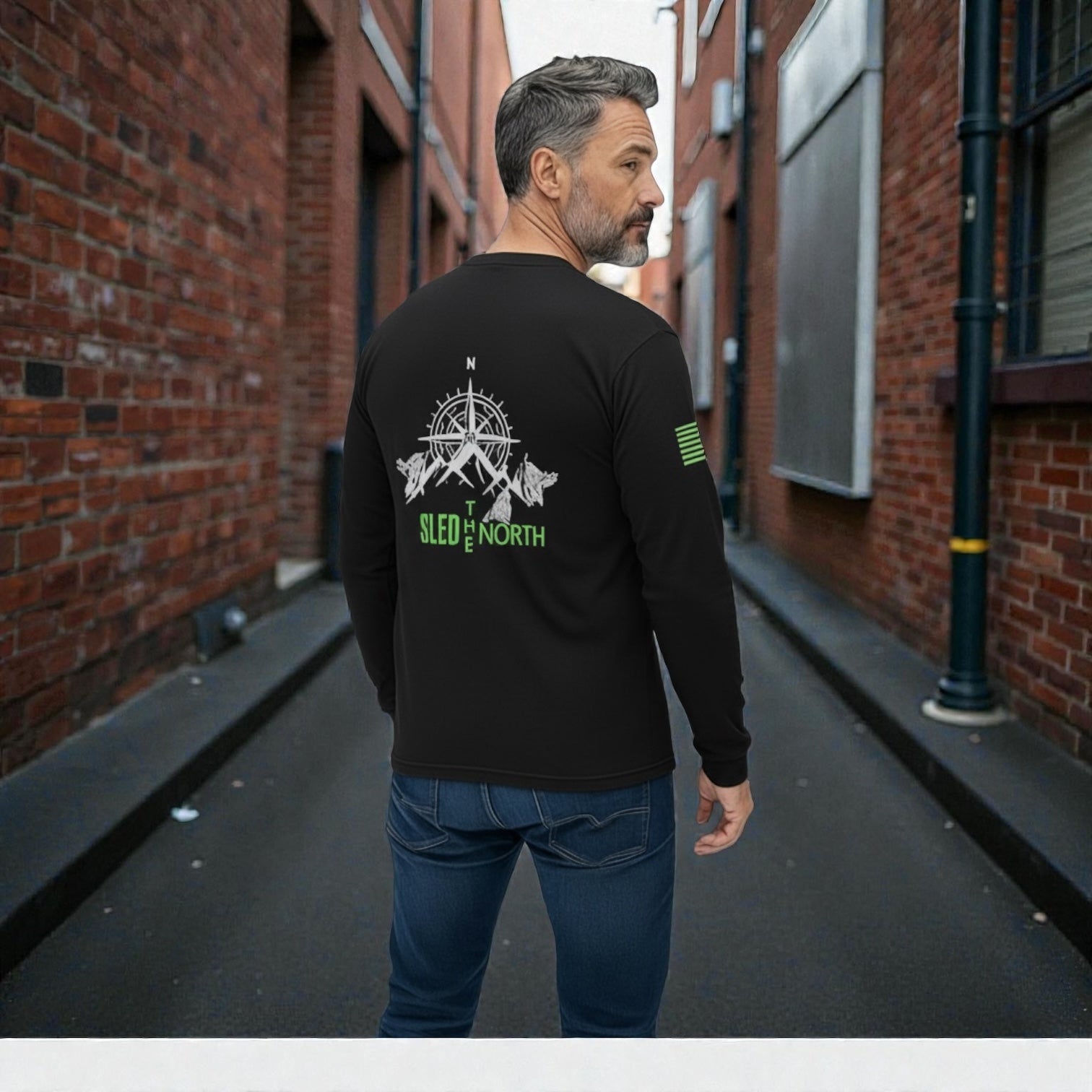 SLED THE NORTH long sleeve shirt