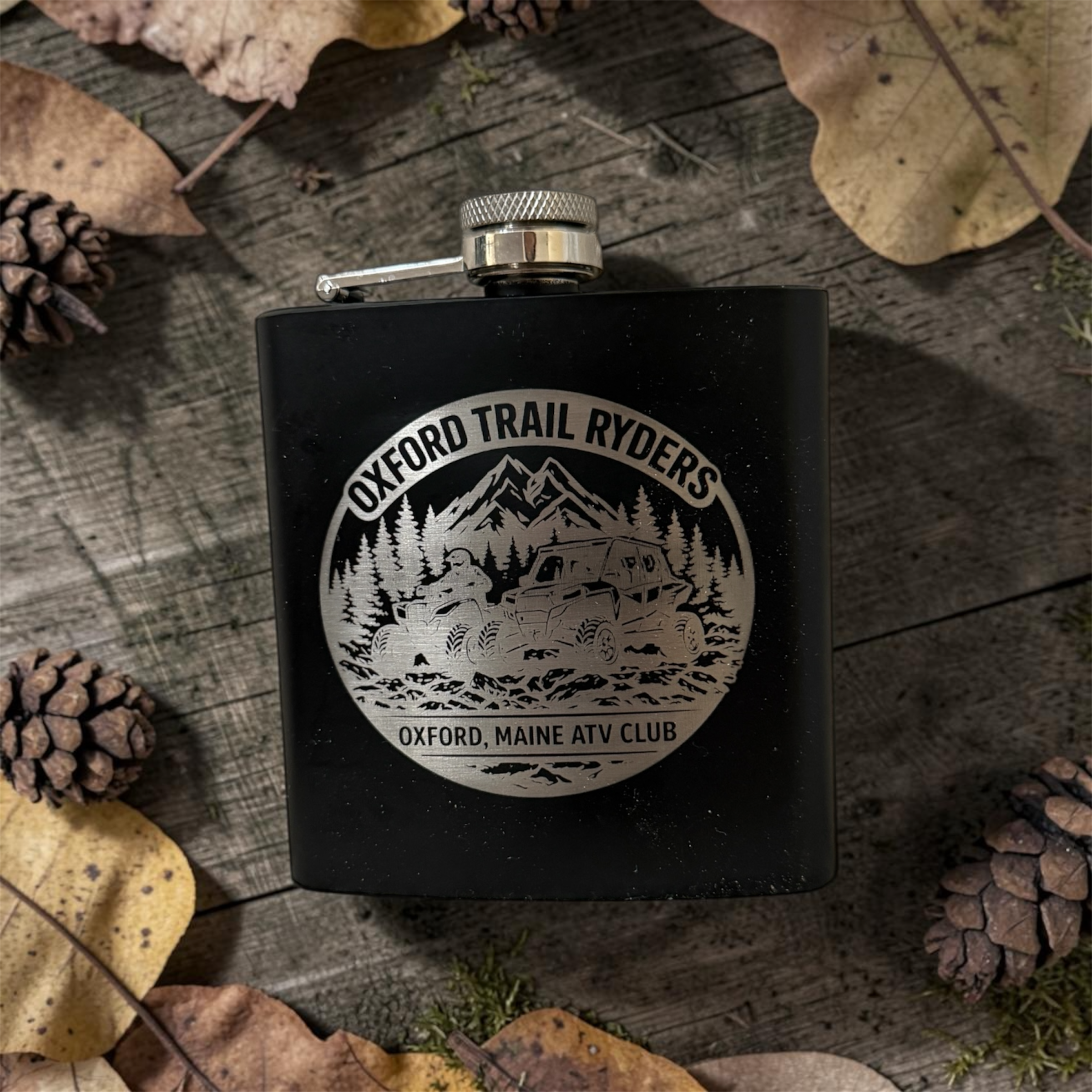 OTR Laser Engraved Flask