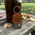 OTR leather key chain with bottle opener