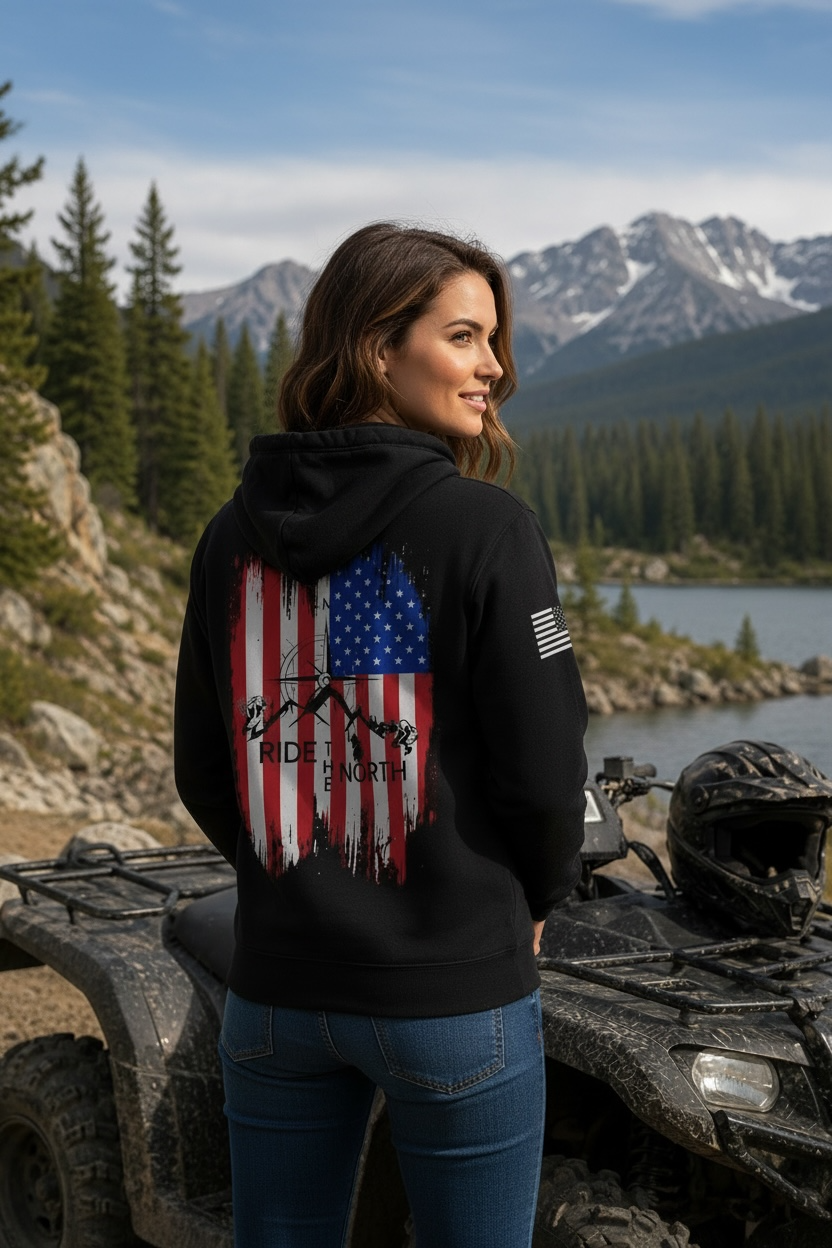 RTN flag logo hoodie