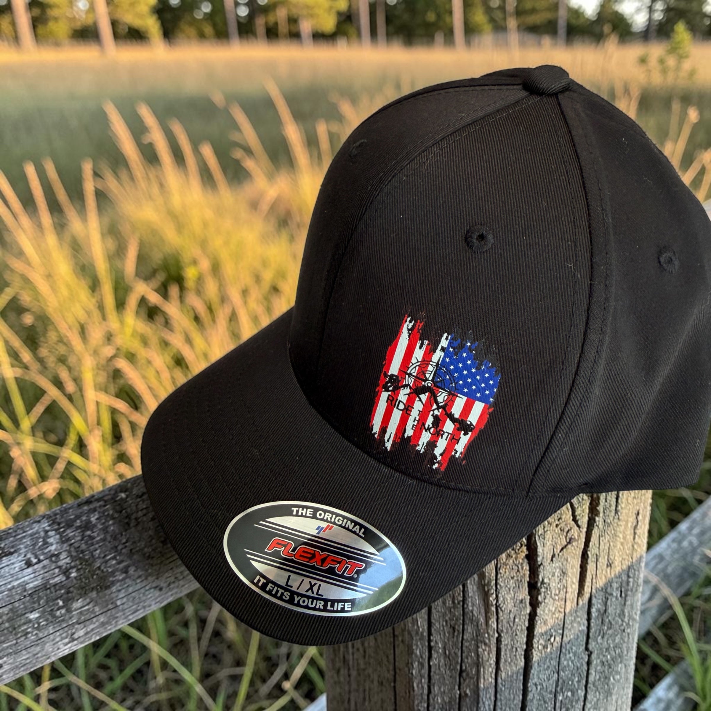 RTN flex fit cap with flag logo