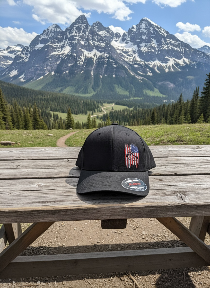 RTN flex fit cap with flag logo