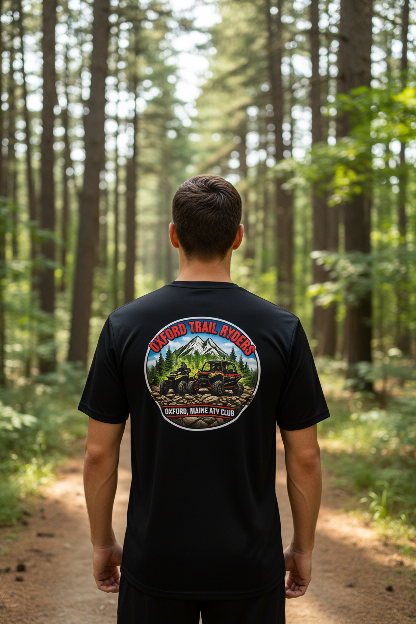 Black OTR Tee Back View