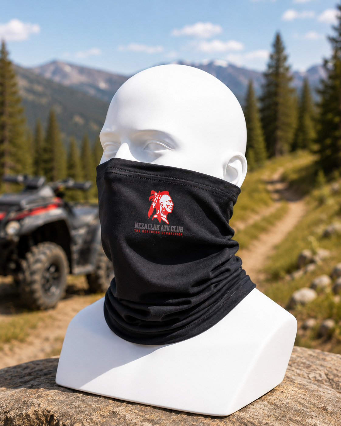 METALLAK ATV CLUB face mask/neck gaiter
