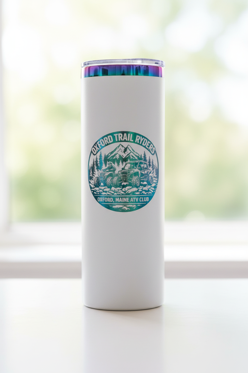 Oxford Trail Ryders White Tumbler