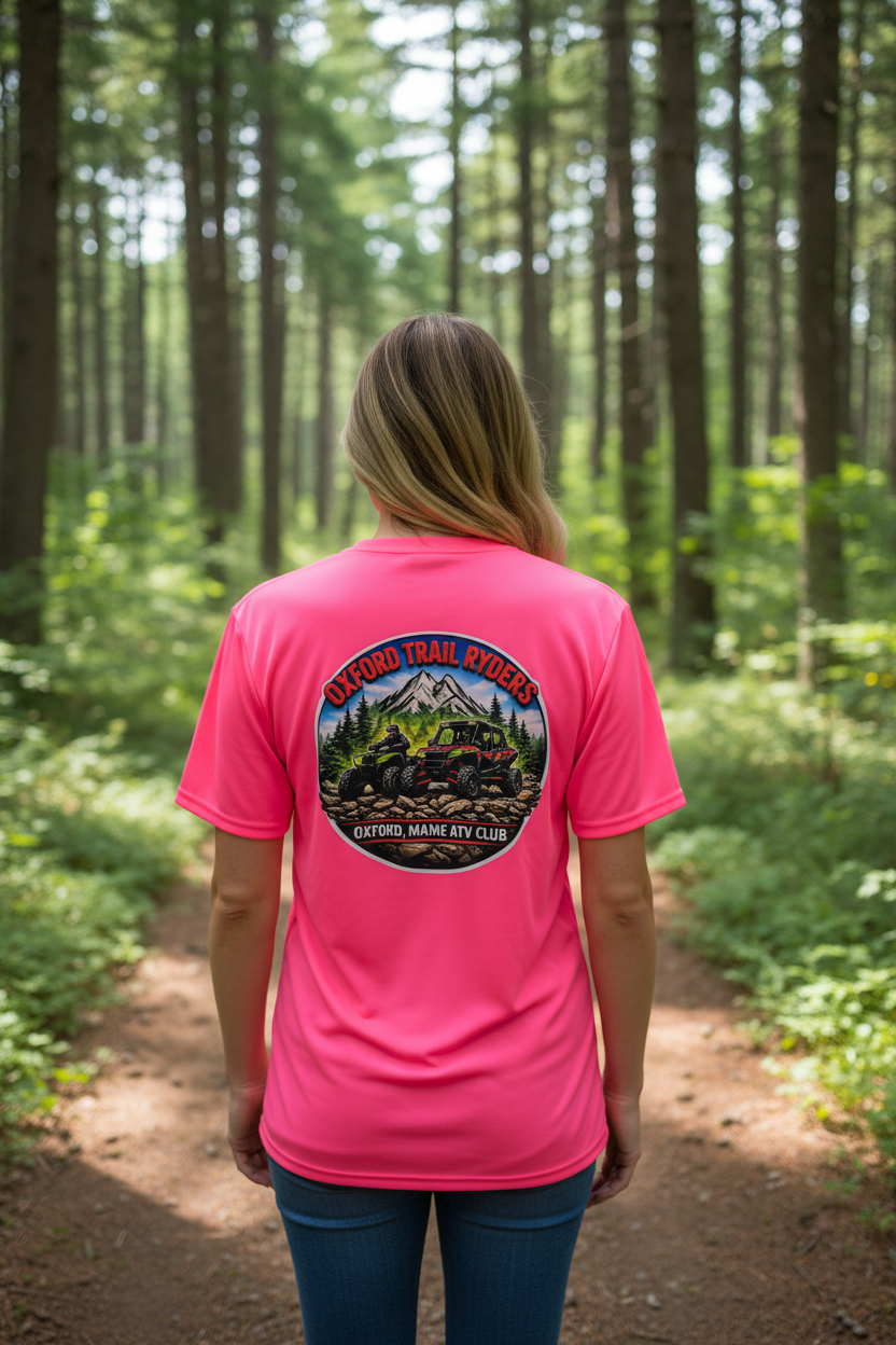 Pink OTR Tee Back View