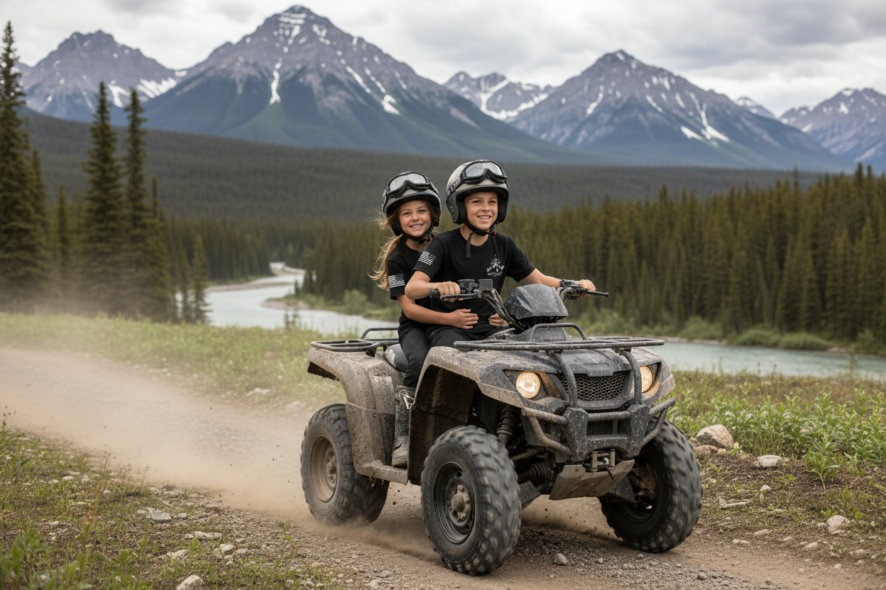 Ride the North - Boy and Girl on ATV