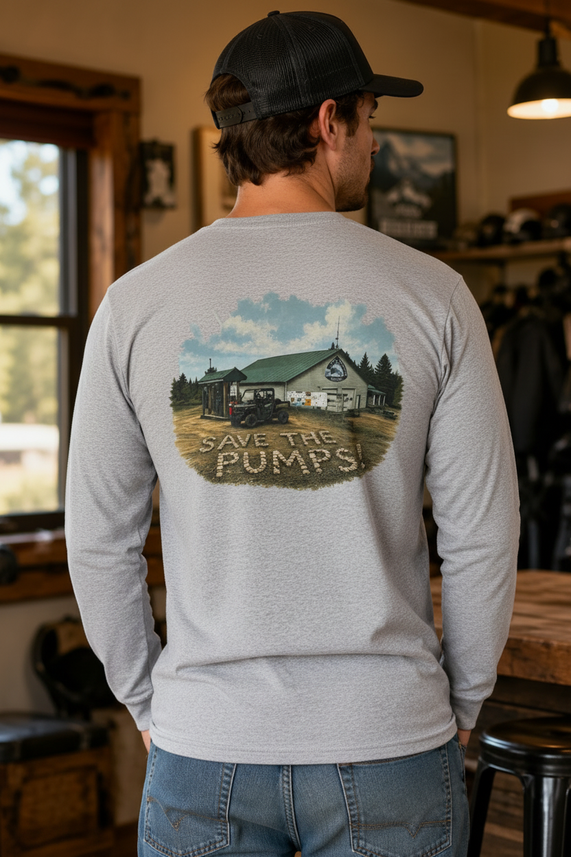 Save the Pumps Long Sleeve Metallak ATV