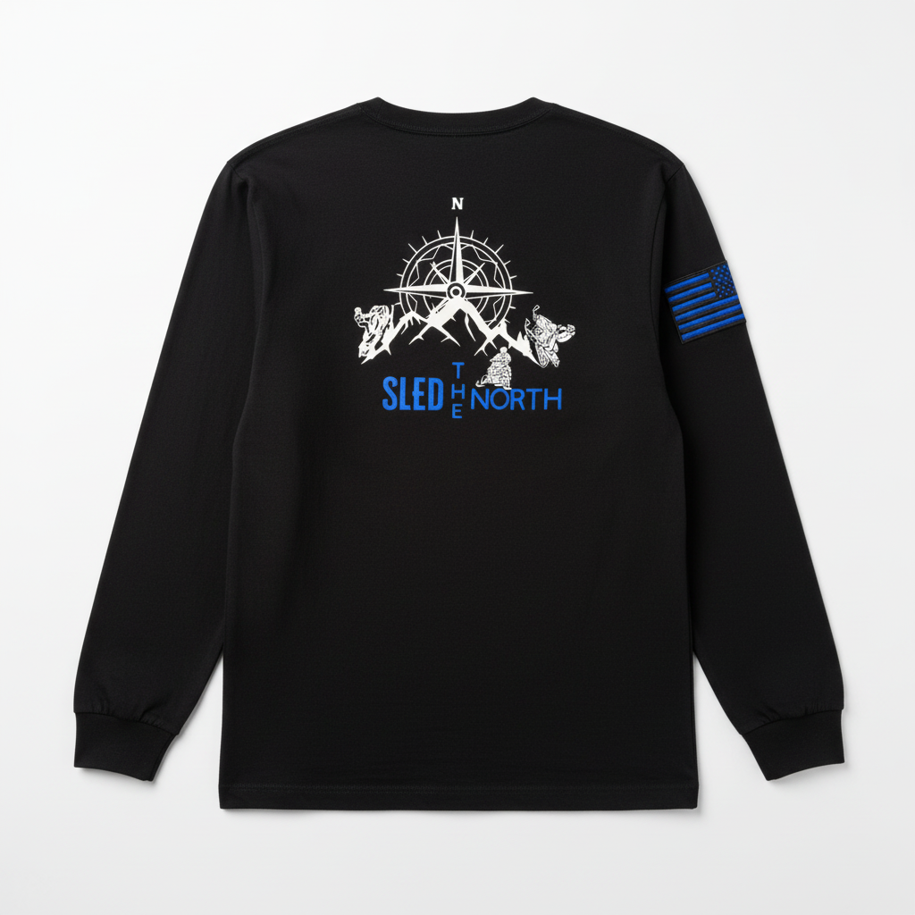 Sled The North - Blue Flag No White