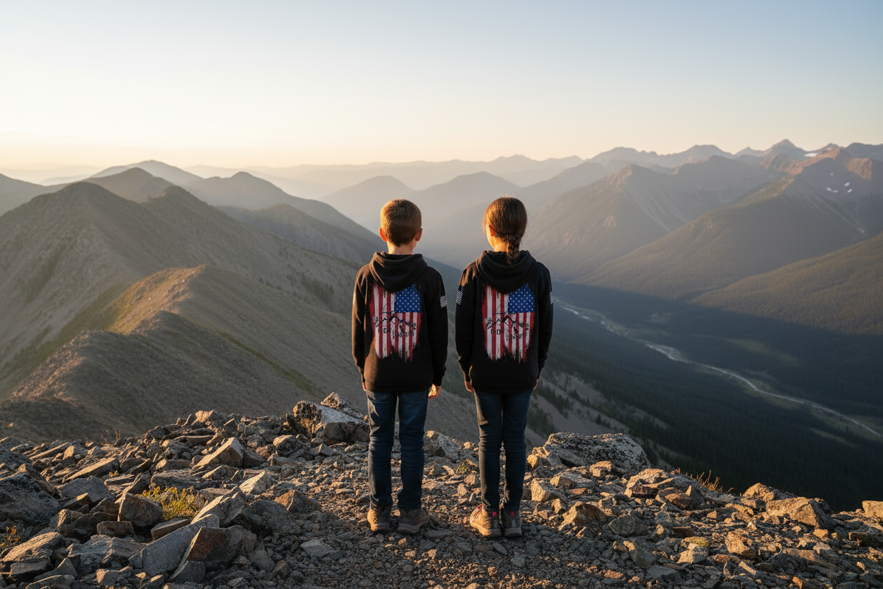 Youth Boy & Girl - Mountain Summit - RTN Hoodie